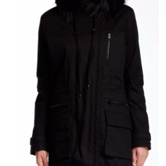 VINCE COTTON 'Quilted' Genuine Fur Trim Parka - Picture 2 of 9